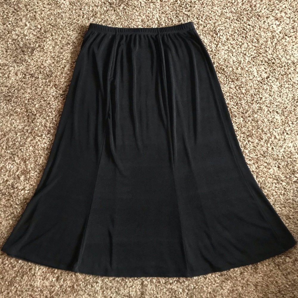 Nice Classic NOTATIONS Black Skirt - LG - Picture 2 of 4